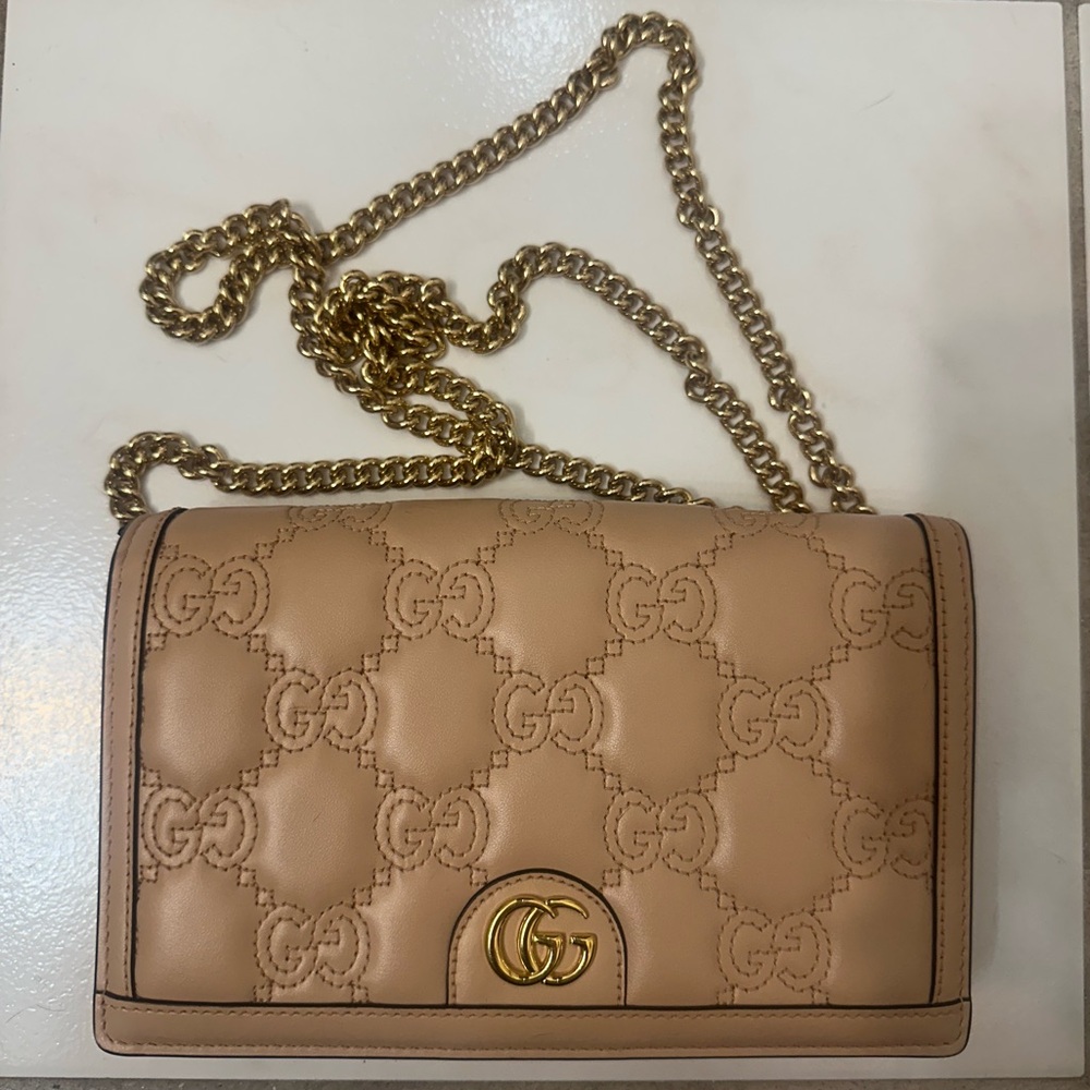 Gucci Matelasse Chain Wallet